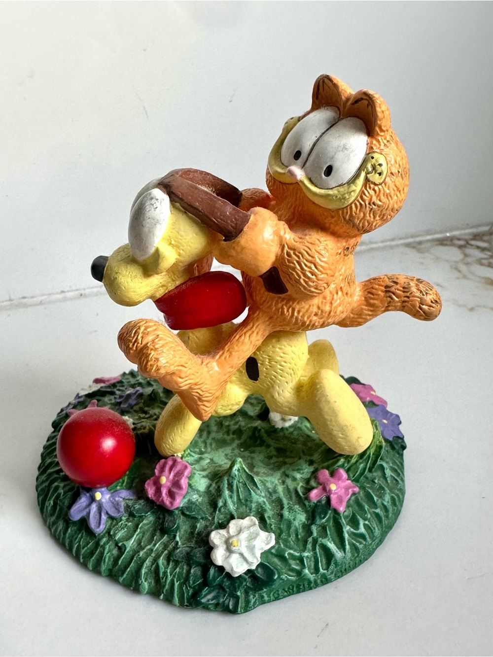 1993 Garfield Easy Rider Figurine Danbury By Jim Davis
